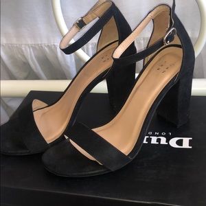 Black Open Toe Heels